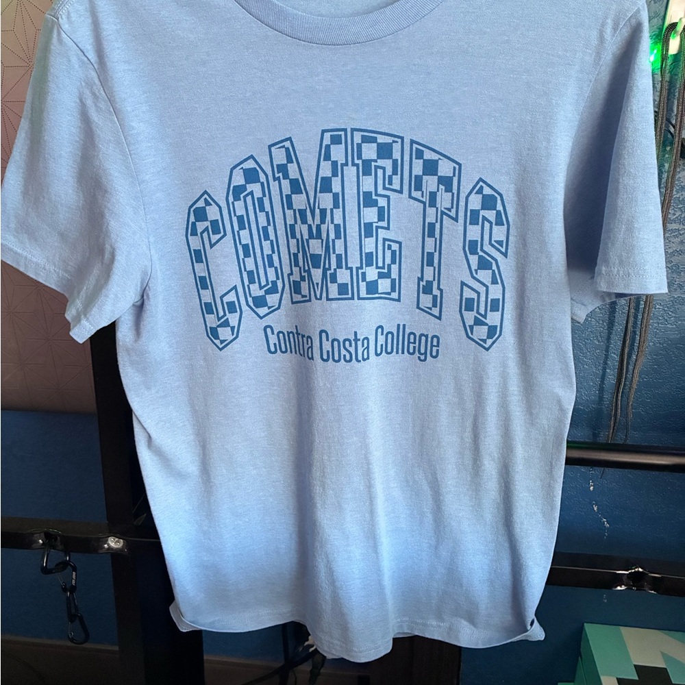 Contra Costa College Comets Light Blue Graphic Tee size M